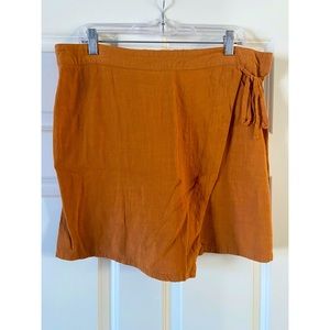 Gold Wrap Style Skirt